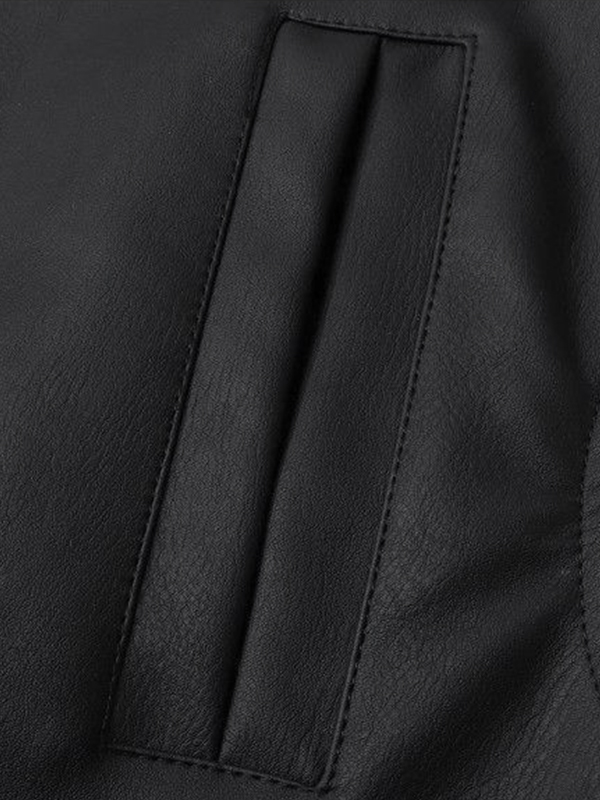 Herren-College-Jacke aus Leder im Vintage-Farbblock-Design-4