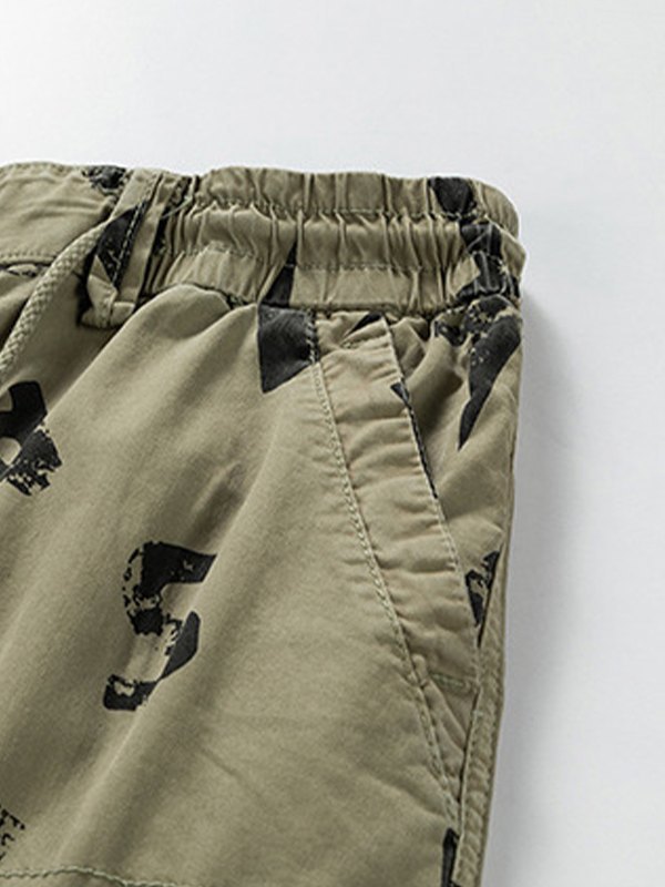 Bedruckte lockere Cargo-Shorts für Herren-2